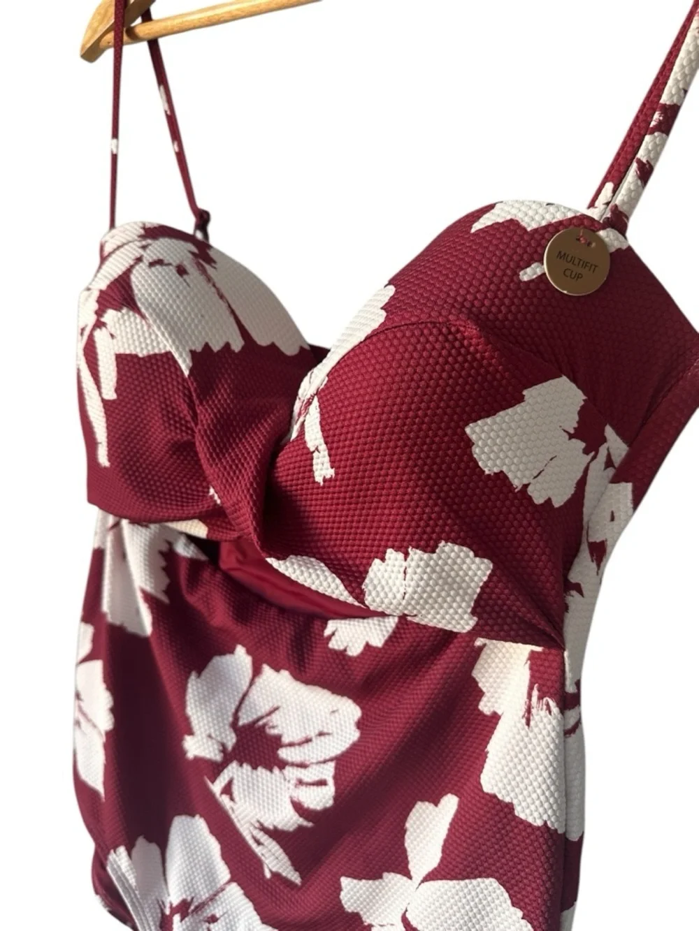 NEW Nip Tuck Whispering Allure Luka One Piece Swimsuit, Berry, 12